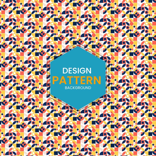 modern floral background with simple shapes pattern design
