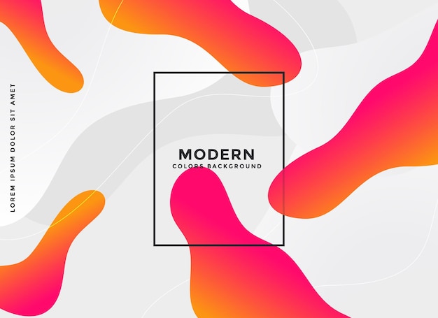 Modern fluid abstract vibrant background