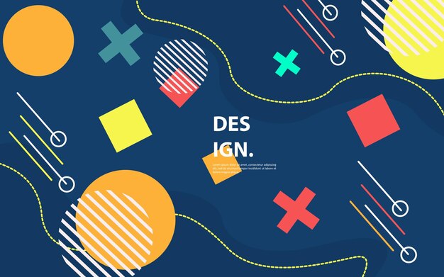 Modern geometric background vector
