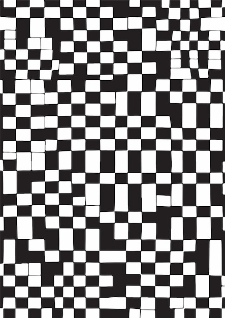 Modern Geometric Checkered Print