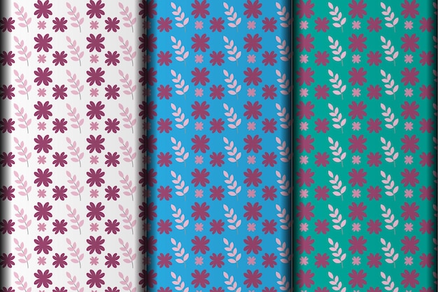 Modern geometric flower vector eps pattern design template