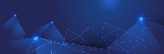 Modern Geometric line blue abstract banner design background Blue banner background Geometric blue light stripes texture background