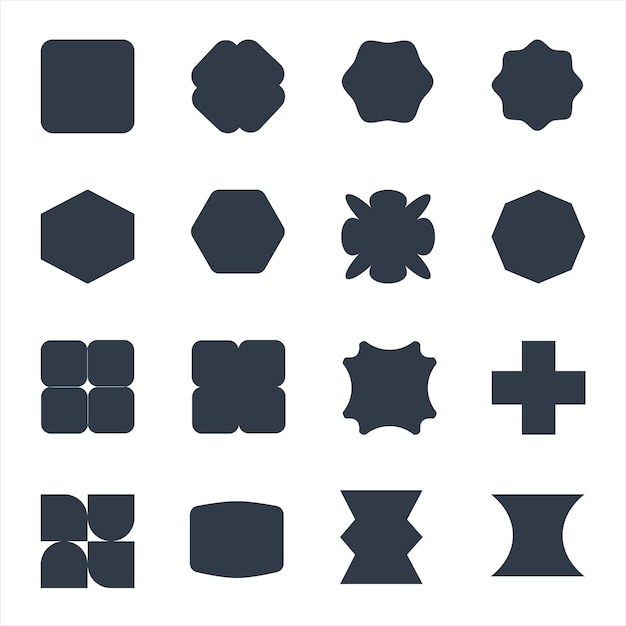 Modern Geometric shape elements flat design