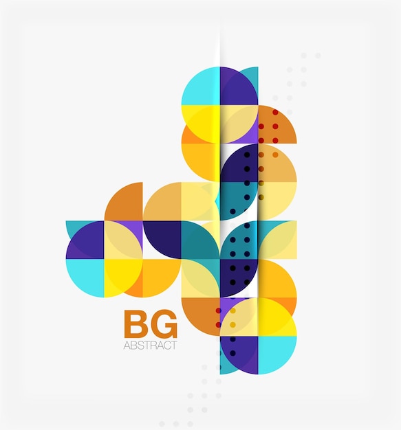 Modern geometrical abstract background Vector template background for workflow layout diagram number options or web design