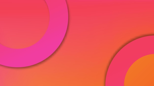 Modern gradient abstract background with circle and shadow. Vector stock illustration.