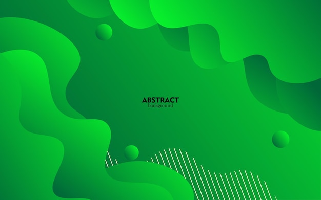 modern green gradient color liquid abstract background and fluid shape composition