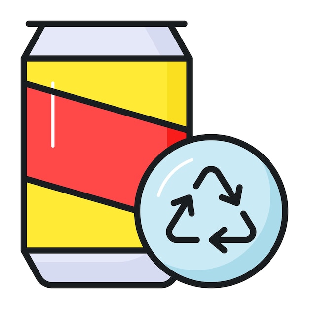 modern handcrafted vector of recycling ecological concept icon in premium style