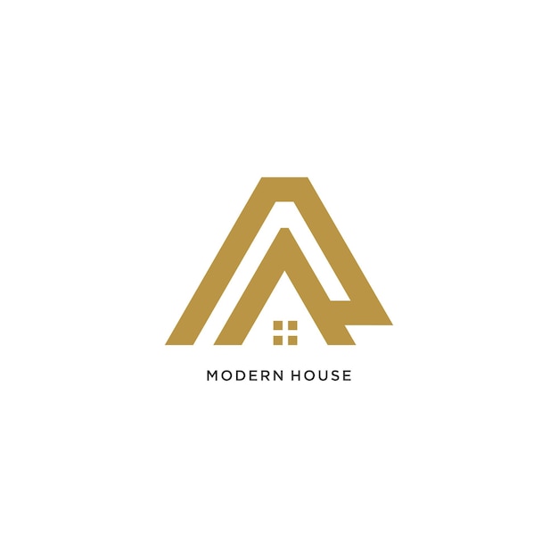 Modern house logo design vector with creative concept