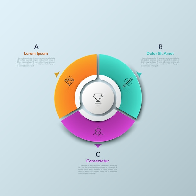 Modern infografik tasarım şablonu