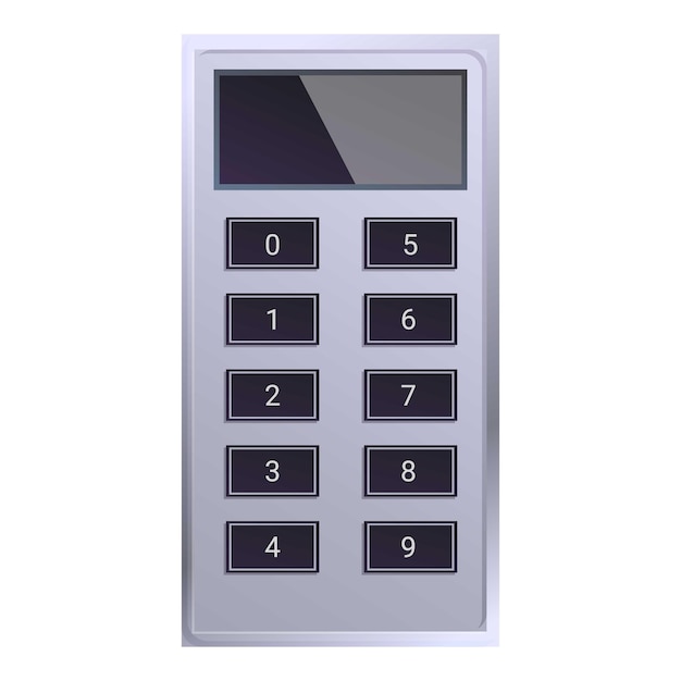 Modern intercom system showing a blank screen for your message