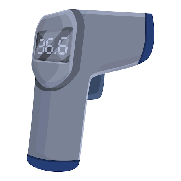 Modern laser thermometer icon Cartoon of modern laser thermometer vector icon for web design isolated on white background