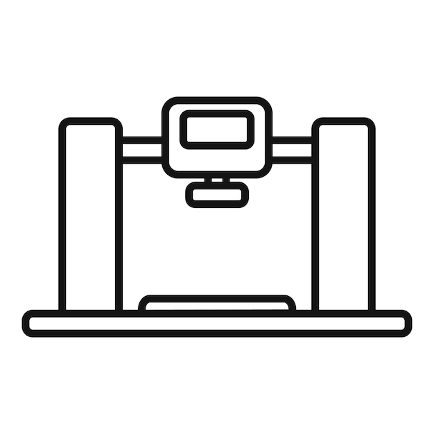 Modern medical printer icon outline vector Science bioprinting