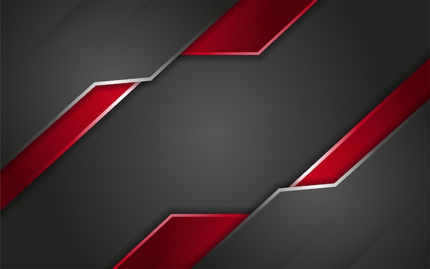 modern metallic background with overlap red light lines effect