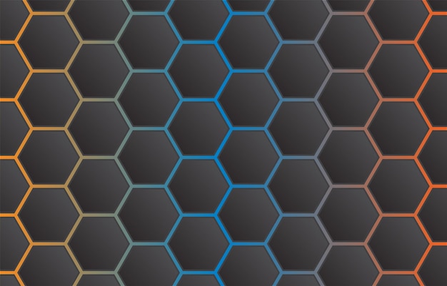 Modern minimal elegant hexagon background