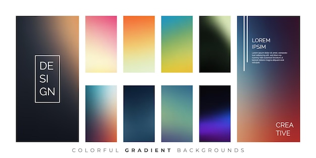 Modern Mobile App Design with Soft Color Gradients on Screen