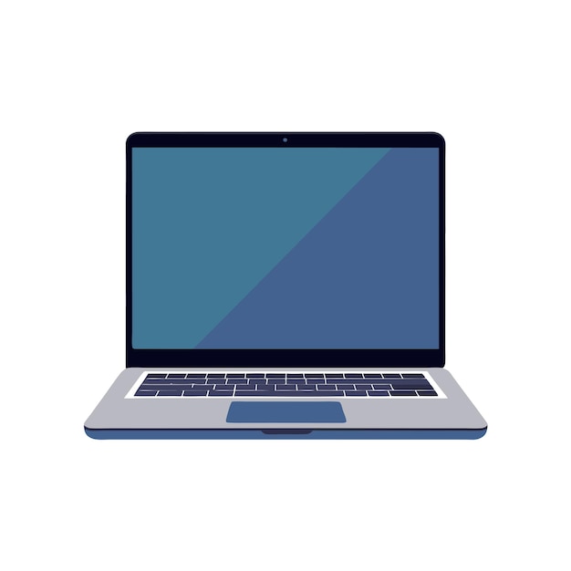 Modern Mockup-generator för laptop med vektorillustration av tom skärm