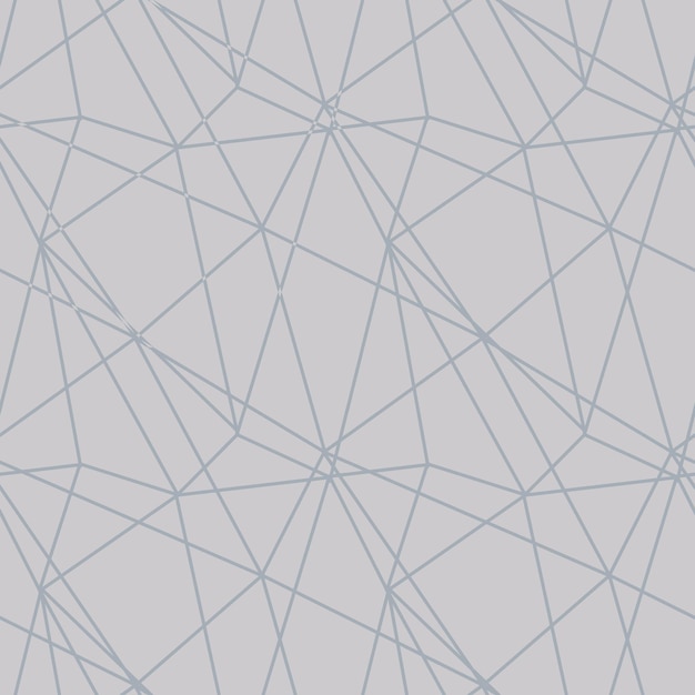 Modern mosaic seamless pattern with pastel color abstract triangles and thin lines