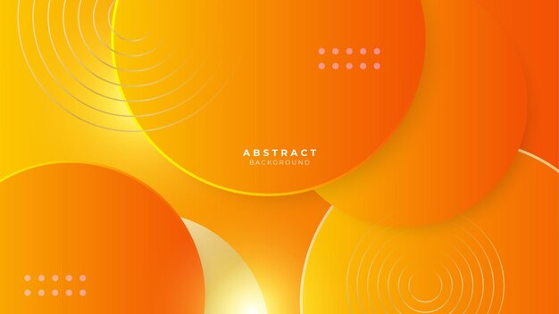 Modern orange and gold luxury abstract background