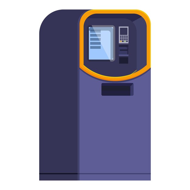 Modern parking meter machine accepting contactless payment