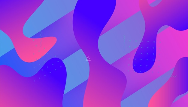 Modern Poster Gradient Background Multicolor Magazine Purple