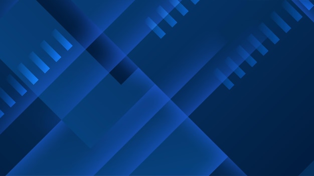Modern professional blue vector abstract technology business background with lines and geometric shapes Dark blue abstract background for business presentation social media template poster and ads
