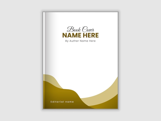 Modern professional book cover design template