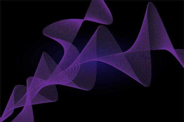 Modern purple background abstract waves