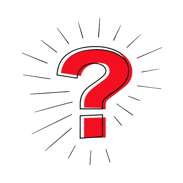 Modern question mark template for idea or message vector on a isolated white background 5