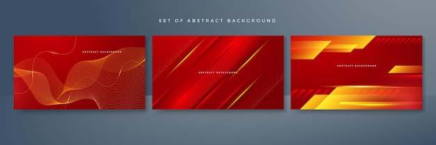 Modern red abstract futuristic technology background Abstract lines pattern technology on red gradients background Vector abstract graphic design banner pattern presentation background web template