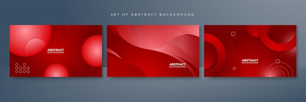 Modern red background Vector abstract graphic design banner pattern presentation background web template