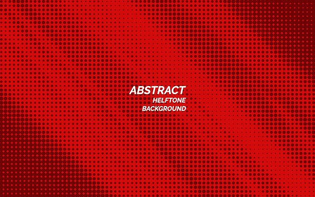 Modern red halftone white background