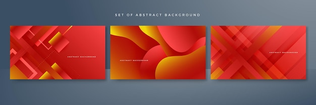 Modern red orange background Vector abstract graphic design banner pattern presentation background web template