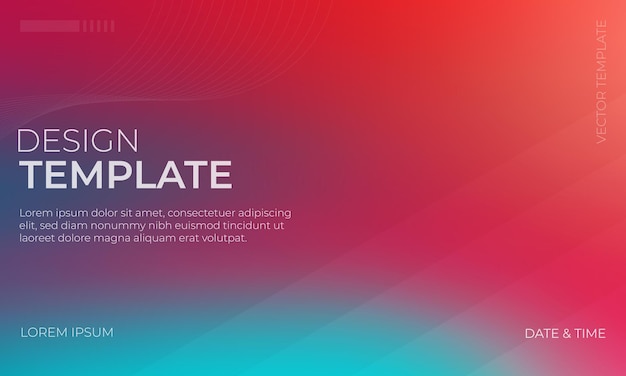 Modern Red Teal and Turquoise Vector Gradient Grainy Texture for Art Projects