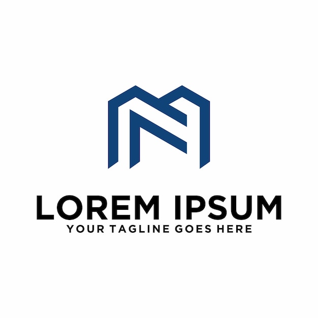 Modern simple letter M logo