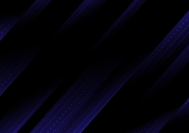 Modern styles blue line gradient abstract on dark background
