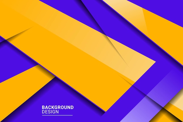 Modern stylish blue and yellow background with paper effect