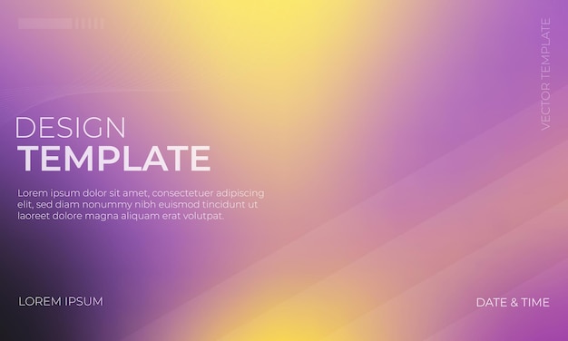 Modern Stylish Yellow Black Lavender Gradient Vector Background