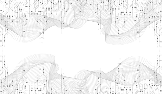 Modern technology circuit board texture background design