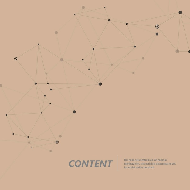Modern technology concept Vector data Internet technology Web design Communication network