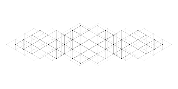 Modern technology vector illustration with square grid