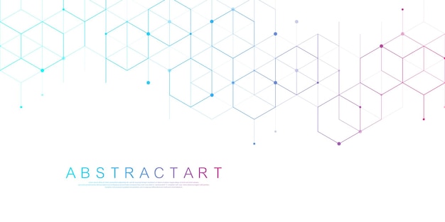Modern technology vector illustration with square grid