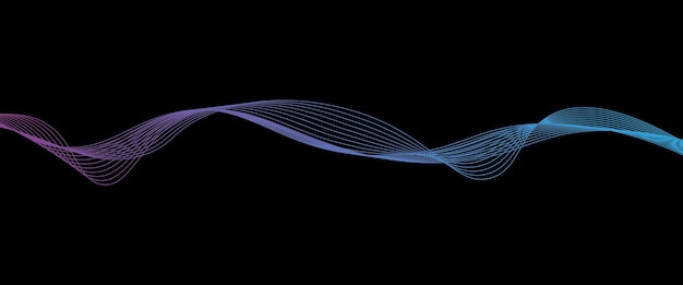 modern technology wave vector background. with abstract blue lines for website, banner and brochure 