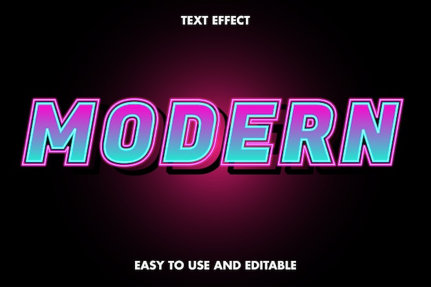 Modern Text Effect, let at bruge og redigere