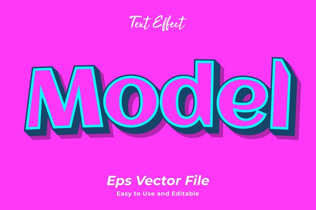 Modern text effect Model Editable and easy to use Premium vector