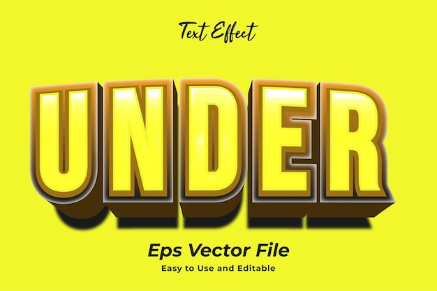 modern text effect under editable and easy to use premium vector