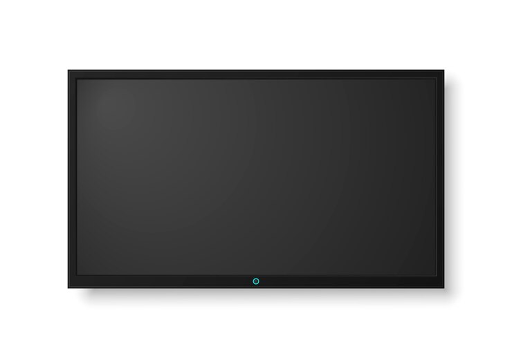 Modern TV screen. LCD or LED tv screen.