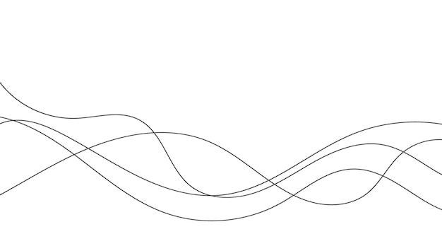 modern vector background with grey wavy lines