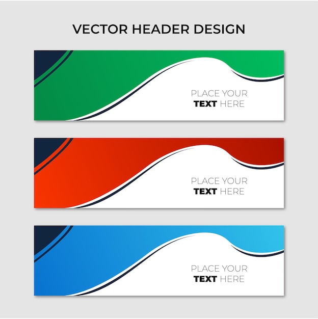 Modern Vector Design Banner for Web Templates