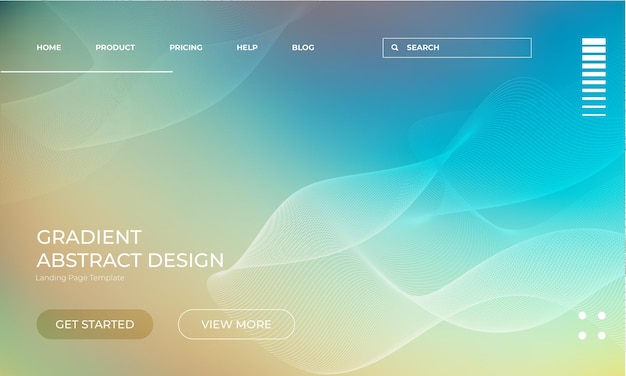 Modern Vector Gradient Artwork for Creative Landing Pages
