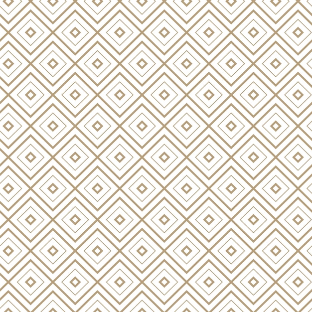 Modern vector seamless illustration Linear gold pattern on a white background Ornamental pattern for leaflets printing wallpaper backgrounds